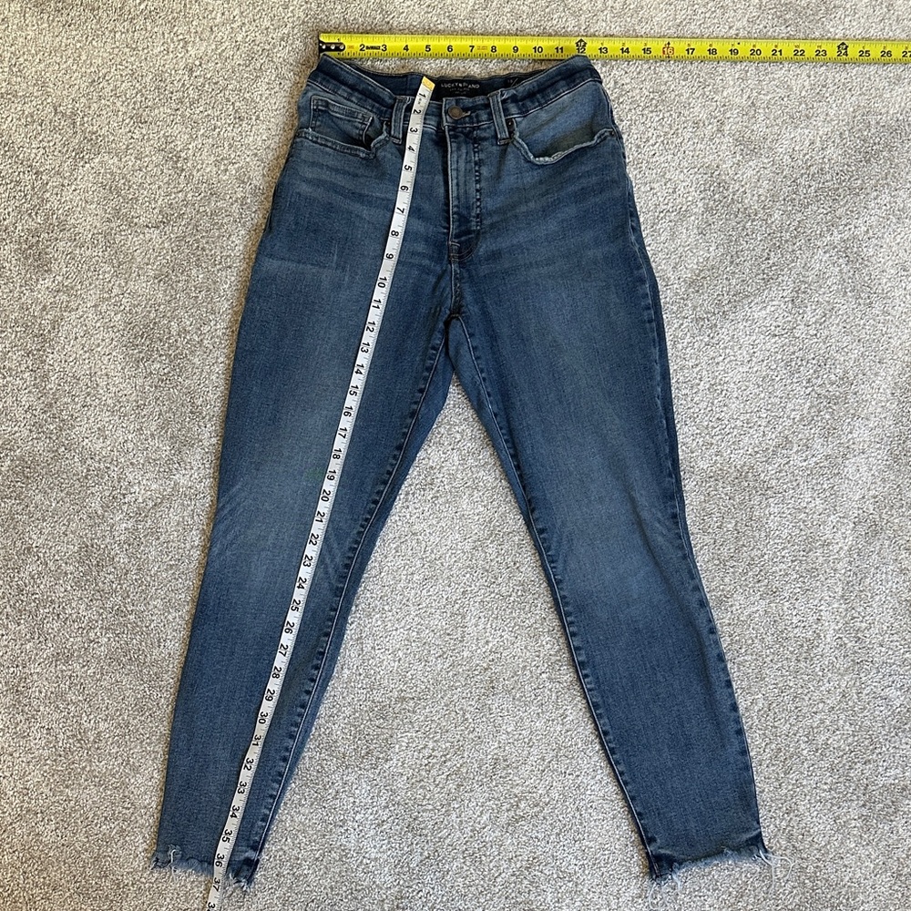 Lucky Brand Distressed Blue Skinny Ankle Jeans